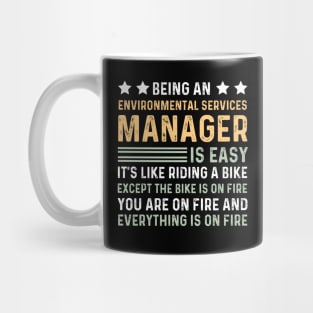 Funny Job Title Worker Environmental Services Manager Mug